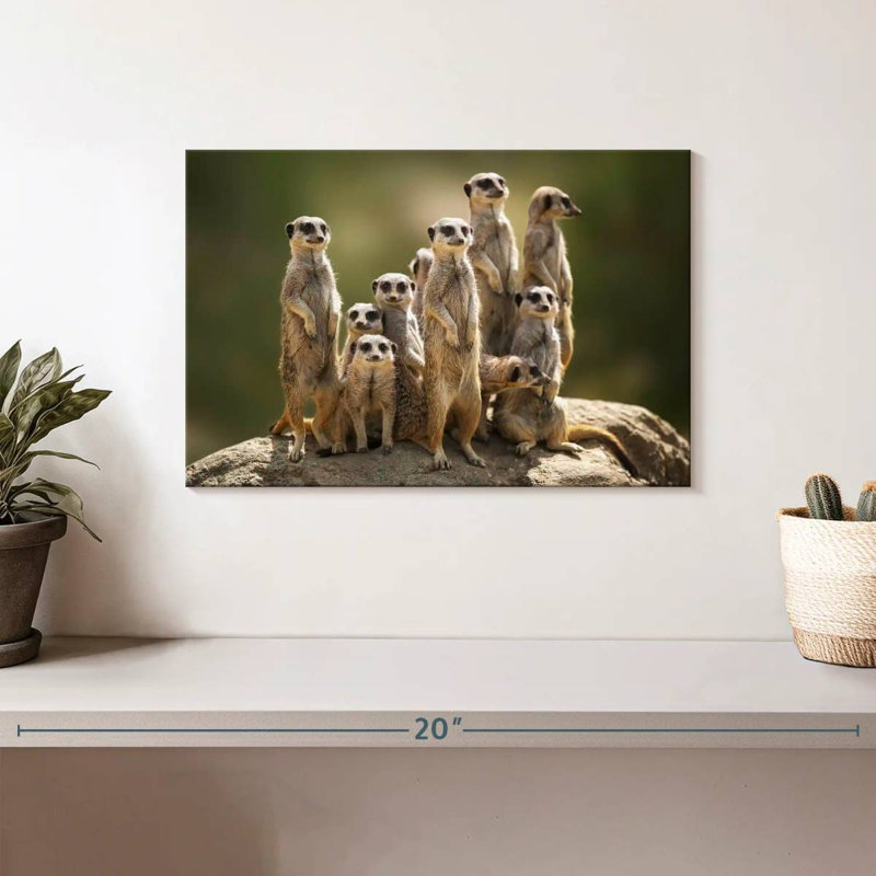 Meerkat Family, 8" H x 12" W