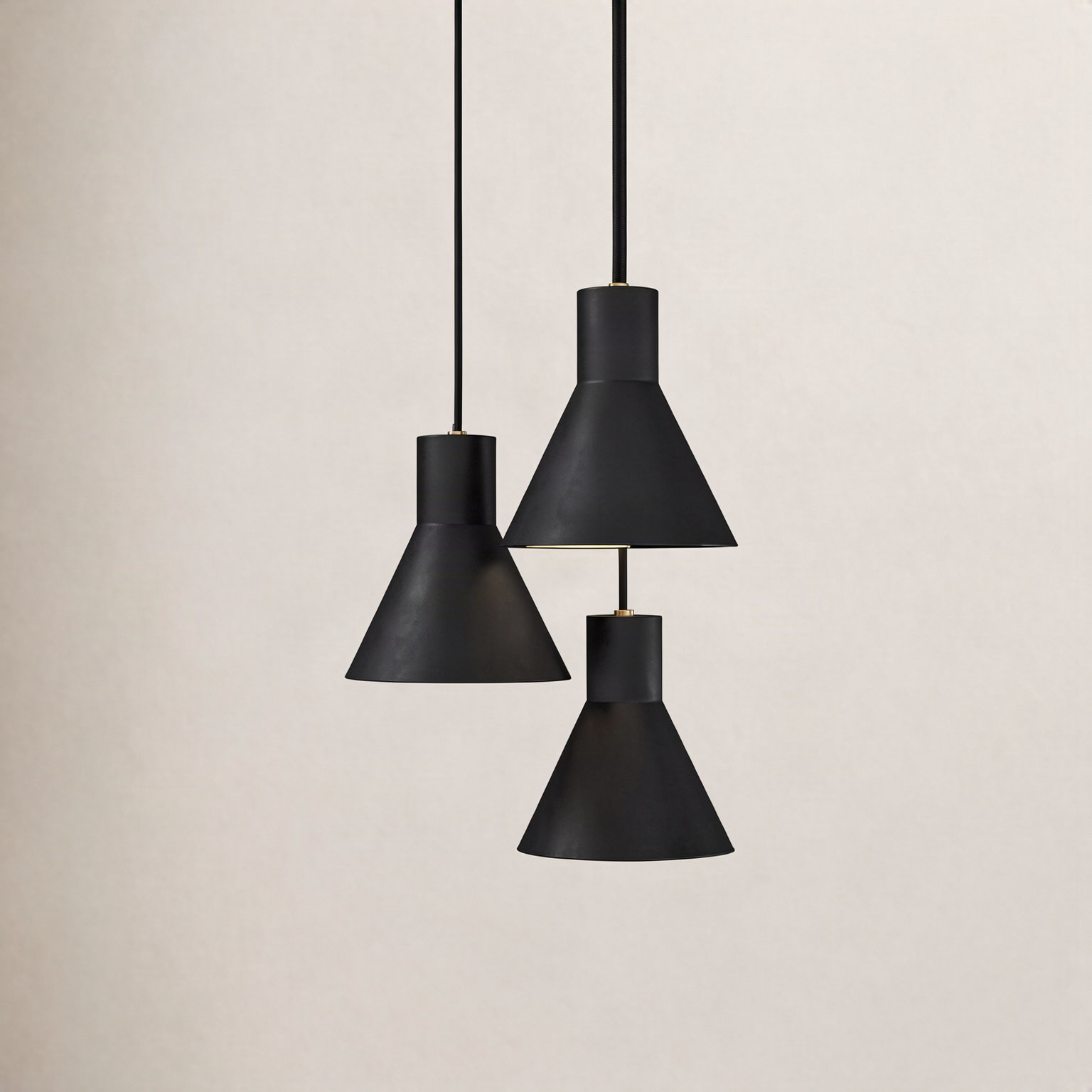 Byers 3 Light Metal Steel Dimmable Pendant, Yes, Brushed Nickel