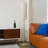 Mondale FLOOR LAMP WITH OAK BASE AND NATURAL RATTAN SHADE