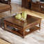 Table basse carrée rétro et luxueuse