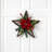 Holiday Christmas Poinsettia Star Twig Wreath