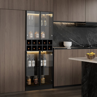 Dining Cabinet With Led Light