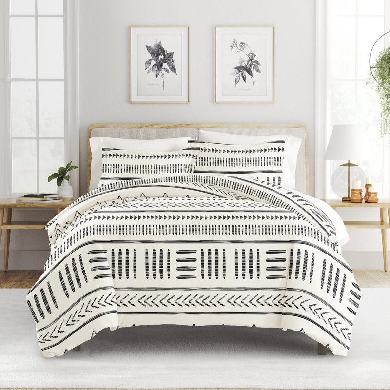 Ensemble de housse de couette Arrow Dreams, Édredon pour grand lit + 2 taies décoratives sta