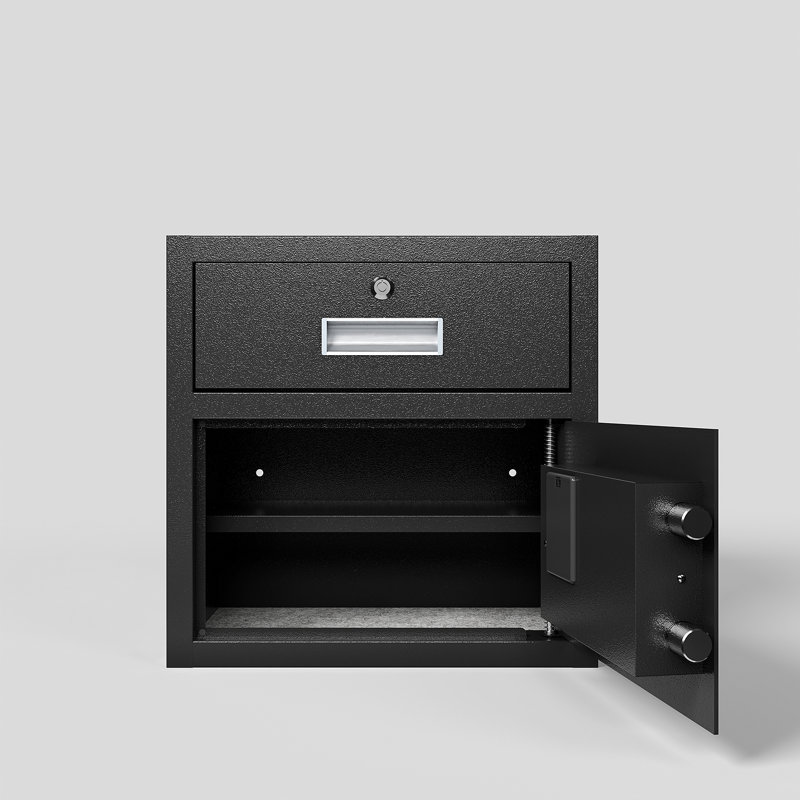 Steel Security Safe, 11.81" H x 15.74" W x 15.74" D