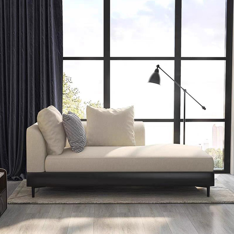 Chaise longue rembourrée Fashion, Accoudoir à gauche (vu de face)