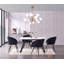 Goddard 4 Person Dining set - a Rectangular Extendable Dining Table with Metal Legs and a Set of 4 Quilted Velvet Dining Chairs for Dining Room - Modern Dining Table Set-1092275635-1092275647