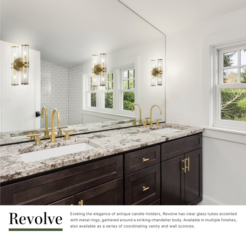 Revolve 2 - Light Wallchiere, Natural Brass