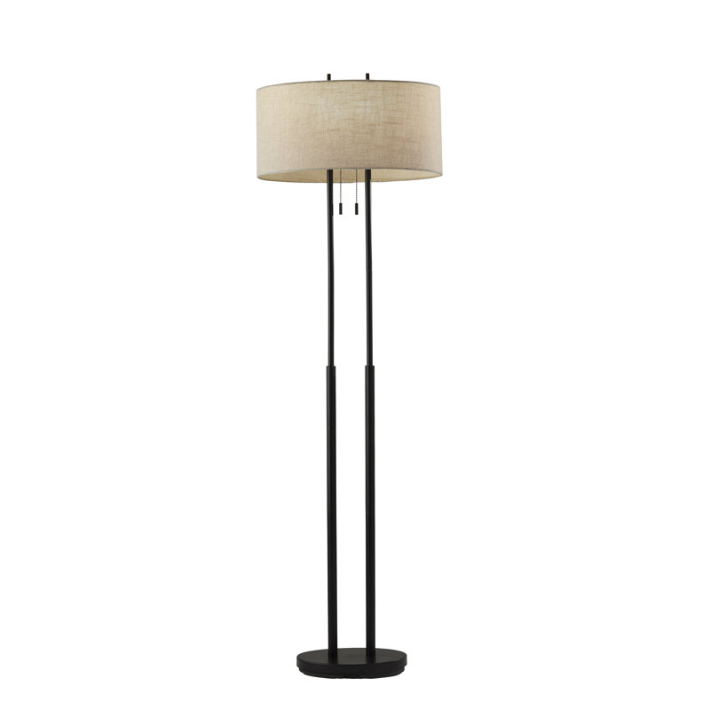Lampe sur pied 62 "Baskett Amarilla, Bronze