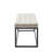 Shauny Fabric Bench with Metal Legs-1832296960