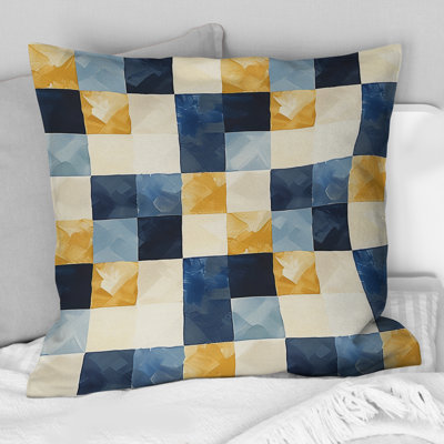 Coussin Mid-Century Gingham II - Mid-Century
