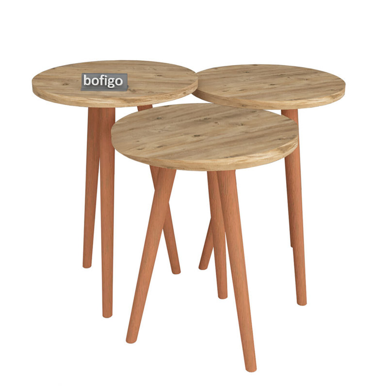 Havre Solid Wood End Table, Pine, Pine