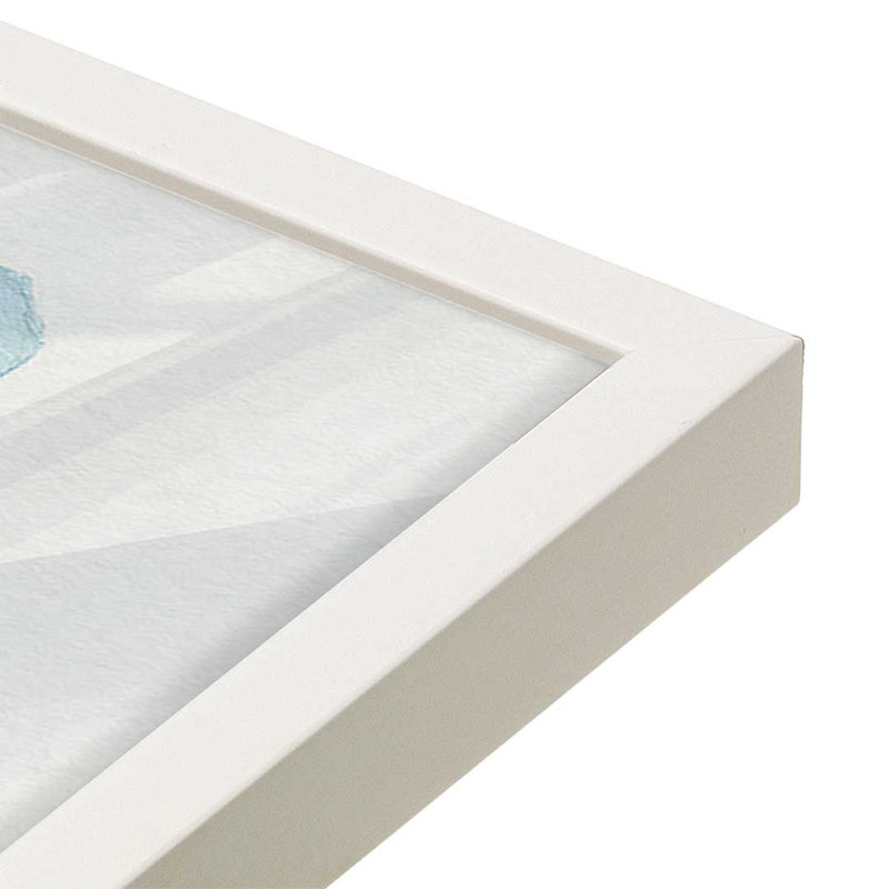 Ensemble de 2 reproductions Soft Petal Dance, 36" x 24", Framed Print, Opaque White