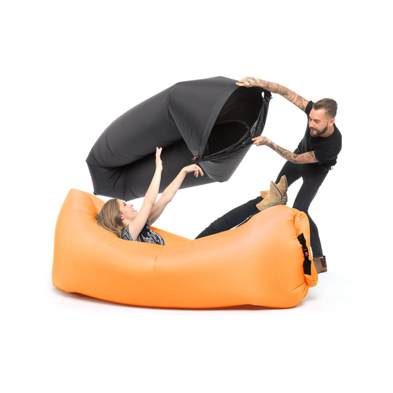 Outdoor Friendly Bean Bag Lounger, Orange