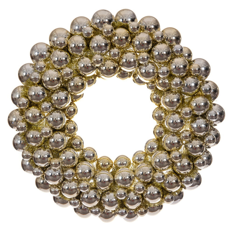  28" Champagne Ball Wreath.