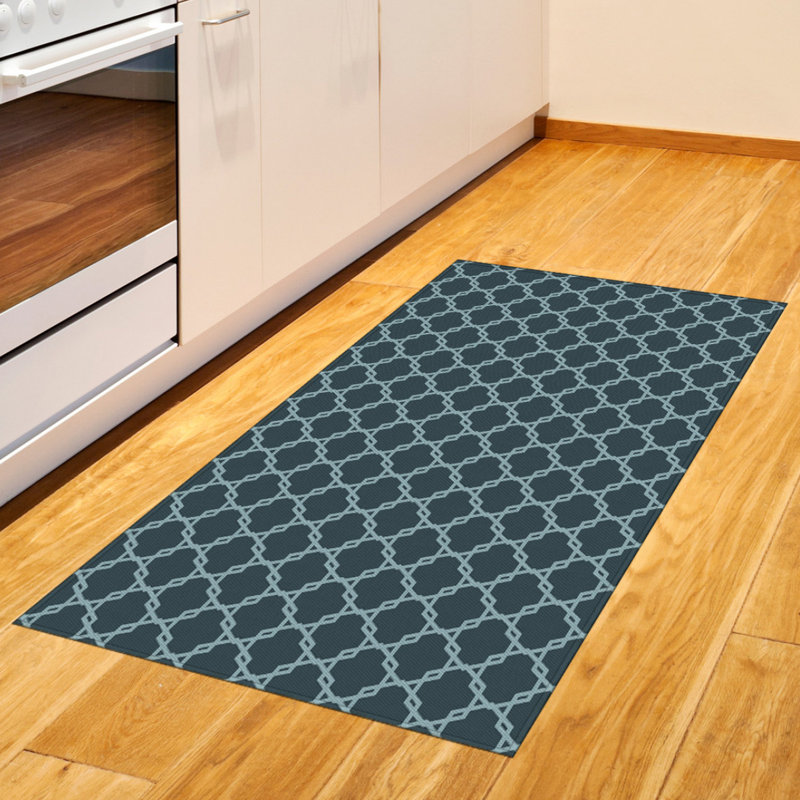 Tapis décoratif quadrilobe en fibre de polyester à haute densité, Rectangle— 4 pi x 5 pi 8 po