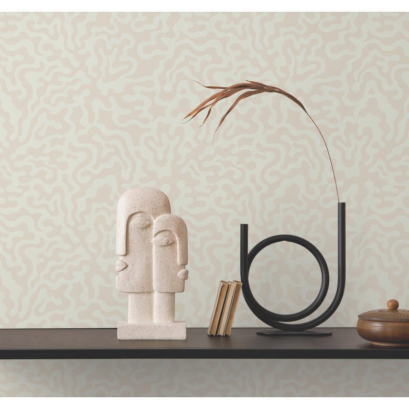 Nebulous Cloud Wallpaper, Beige