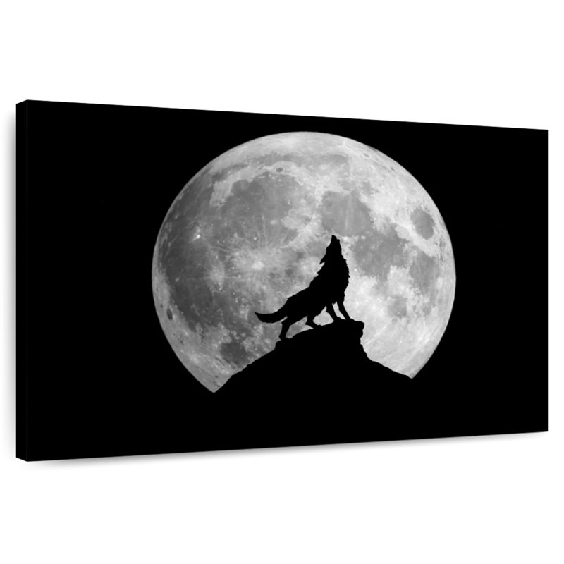 Wolf Moon, 26" H x 39" W