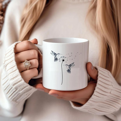Handmade Ceramic Porcelain Coffee Mug Teacup and Saucer