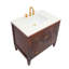 Lilly's 36"L Free Standing Vanity in Dark Walnut