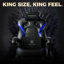 GTPLAYER Adjustable Faux Leather Swiveling PC & Racing Game Chair-126344845