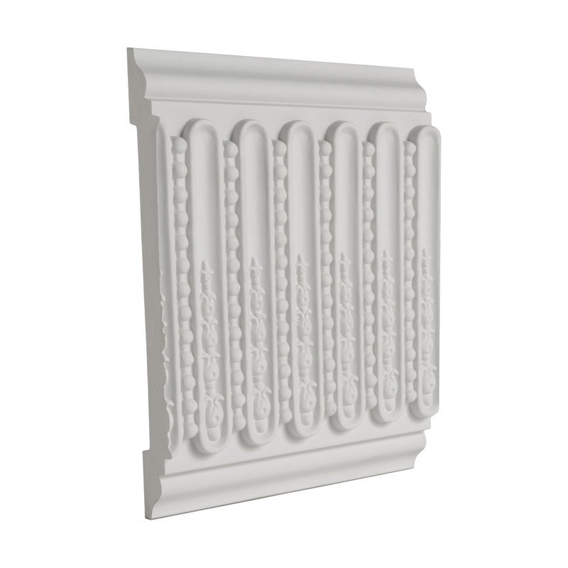 Ornate White Polyurethane Decorative Frieze Moulding Sample