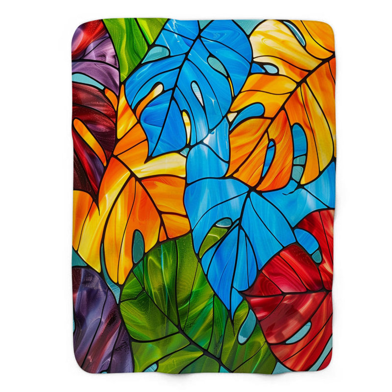 Couverture en sherpa de qualité supérieure en verre 1 pièce, Lit simple