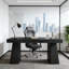 Bureau de travail en bois, bureau d'ordinateur
