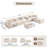 Segal 8 Piece Cloud Upholstered Oversized Modular U Shape Soft Chenille Compression  Chaise Sectional Sofa  with Wide Arms and Pillows No Assembly Required-1792539151