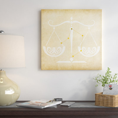 Échelle équilibrée avec constellaure, impression sur toile tendue