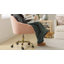 Chaise de travail en velours Adan-851993444