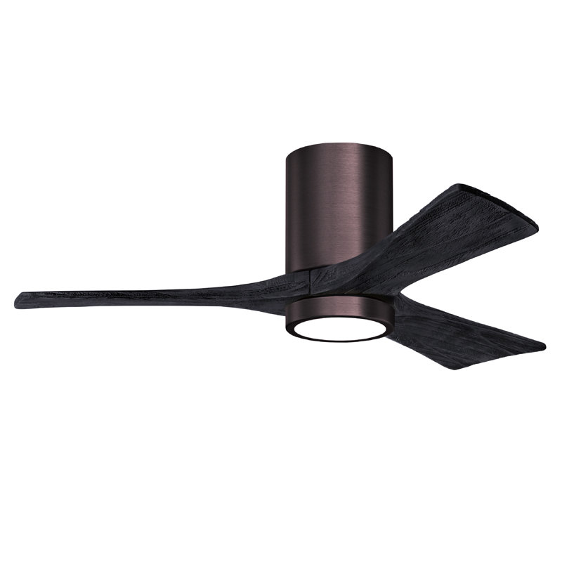 Irene LED Ceiling Fan, Matte Black, Brushed Bronze, 42"