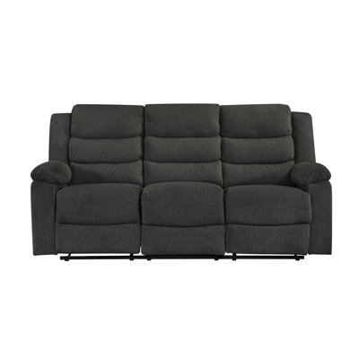 Canapé double inclinable, gris foncé