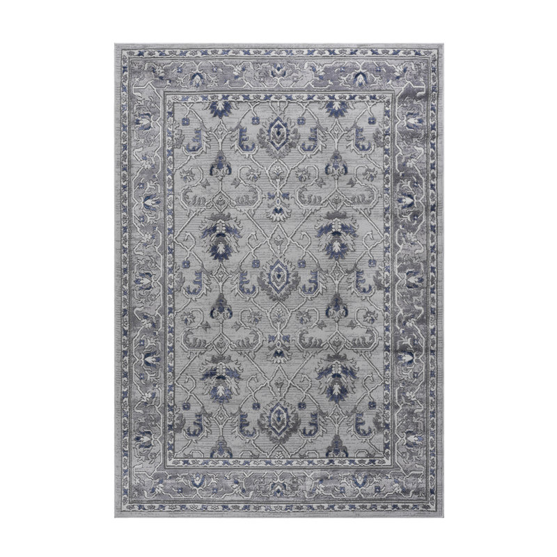 Collection Grey/Oriental Non-Shedding Living Room Bedroom Dining Home Office Stylish And Stain Resistant Area Rug