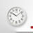 QXA756WLH Wall Clock, White-50514075