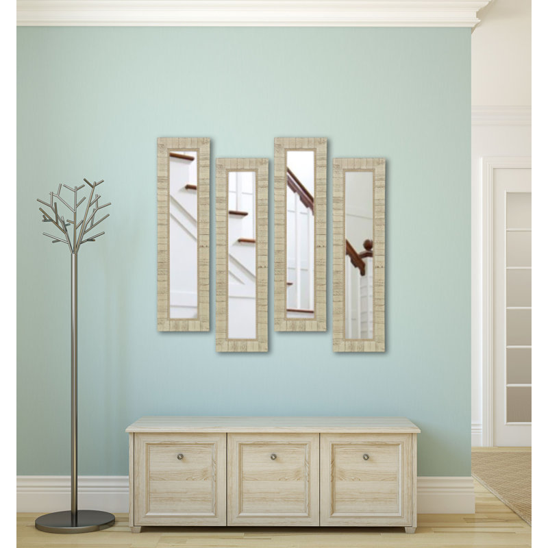 Ensemble de miroirs 4 pièces Wanneroo, H 28,5 po x l 10,5 po