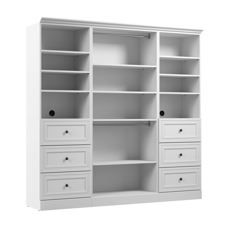 Système d'organisation l 85 po Oneybrook, Blanc