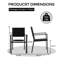 15.75cm H Tufted Stacking Armchair-781105582