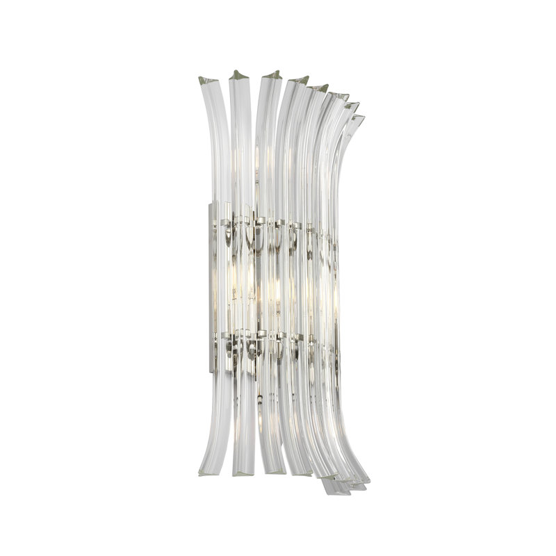 AERIN Rhine 21" Sconce with Crystal, Polished Nickel