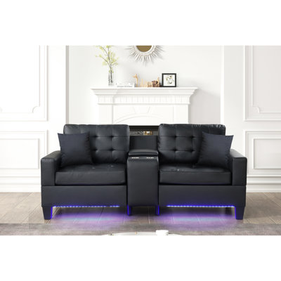 Upholstered 85.15 " Sofa