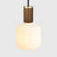 Oblo Pendant Light In Walnut