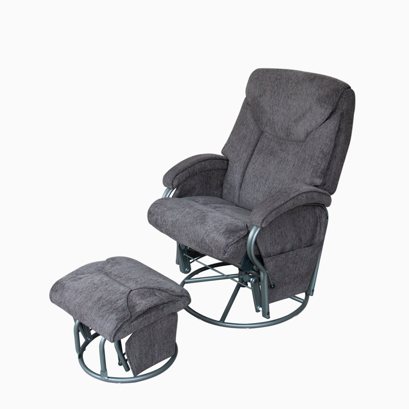 Chaise berçante en tissu