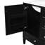 Meuble-lavabo 30 po avec lavabo en céramique - armoire noire 3 tiroirs et rangement élégant de qualité