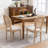 Solid Wood Frame Rattan Back Dining Chair-114326621