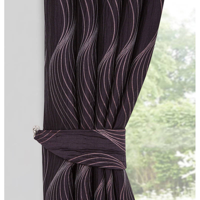 Brisen Fabric 19.99cm TIEBACKS, Plum