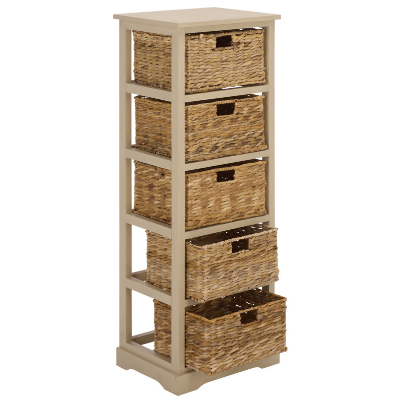 Commode décorative 5 tiroirs Painswick, Sable
