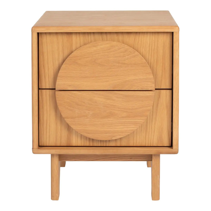 Table de chevet Groove, Naturel