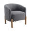 Chaise rembourrée en polyester avec 4 pieds-2051670323