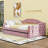 Twin Size Velvet Daybed with USB Charging Ports and Twin Trundle-548394039
