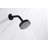 Ardua Collection Shower Trim Only: 4-Function 4" Round Shower Head, Single Handle Set & Rough-in Valve Included - Matte Black-92460976
