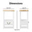Table de bout avec table de chevet et rangement Harris ClickDecor Harris